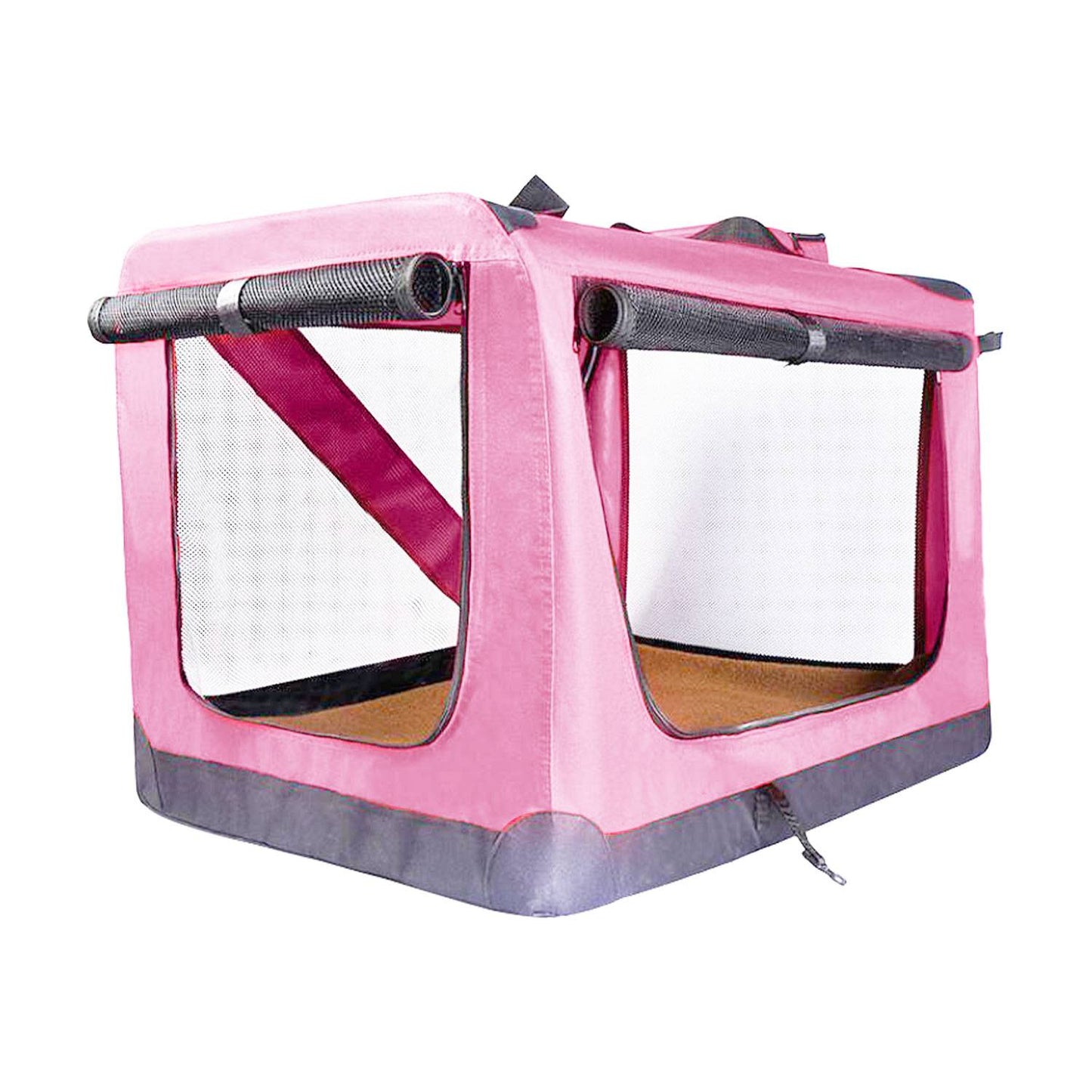 FLOOFI Portable Pet Carrier-Model 1-XL Size (Pink) FI-PC-148-KPT - DogsDomain.com.au
