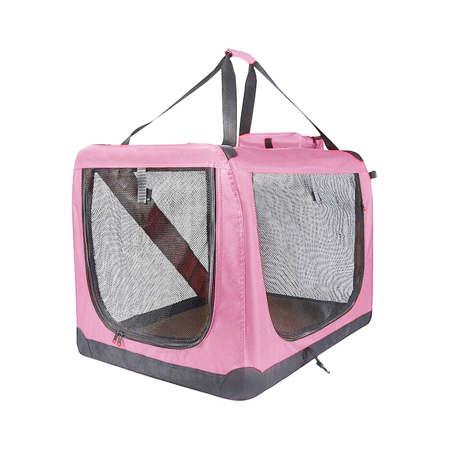 FLOOFI Portable Pet Carrier-Model 1-XL Size (Pink) FI-PC-148-KPT - DogsDomain.com.au
