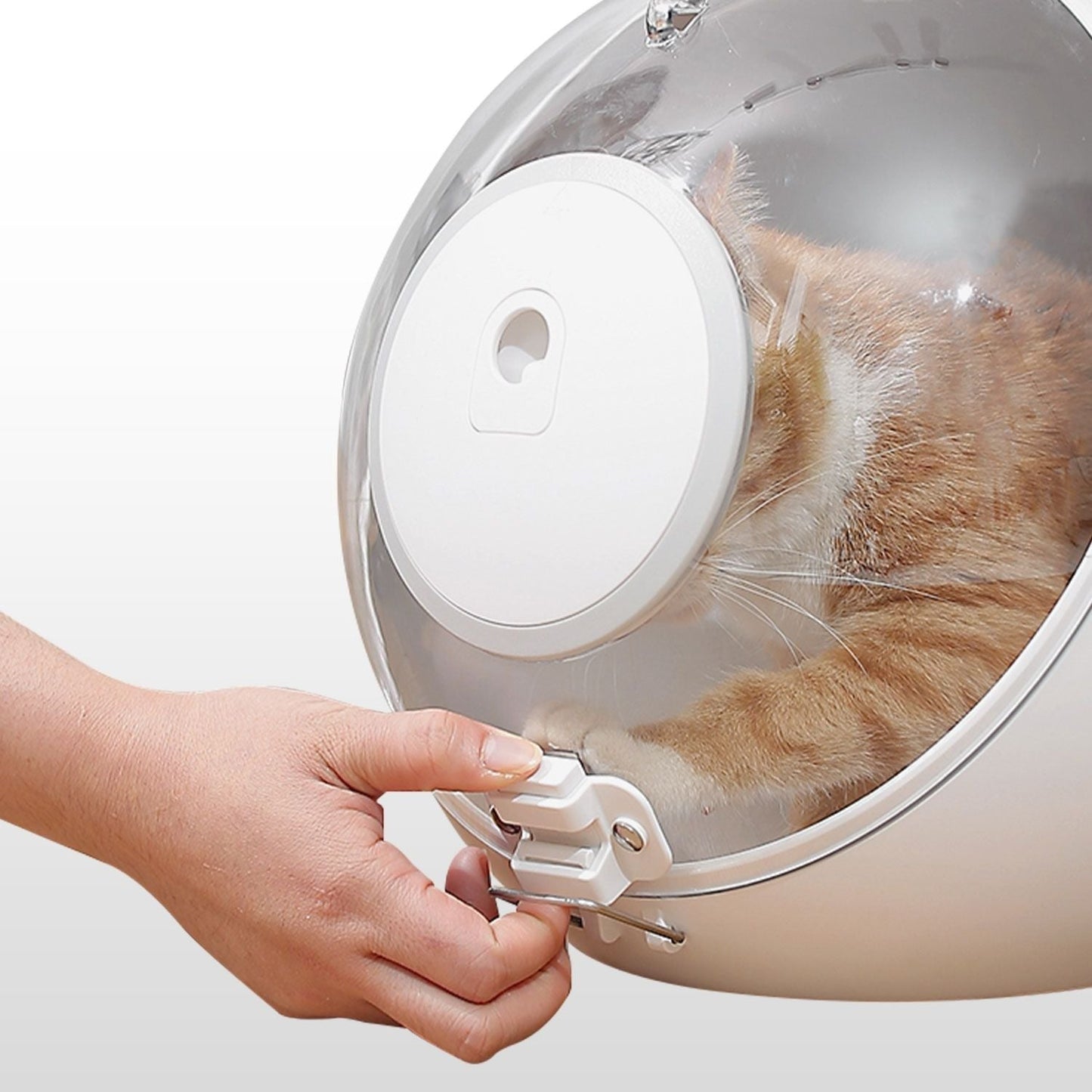 FLOOFI Smart Pet Carrier (White) FI-PC-141-AW - DogsDomain.com.au