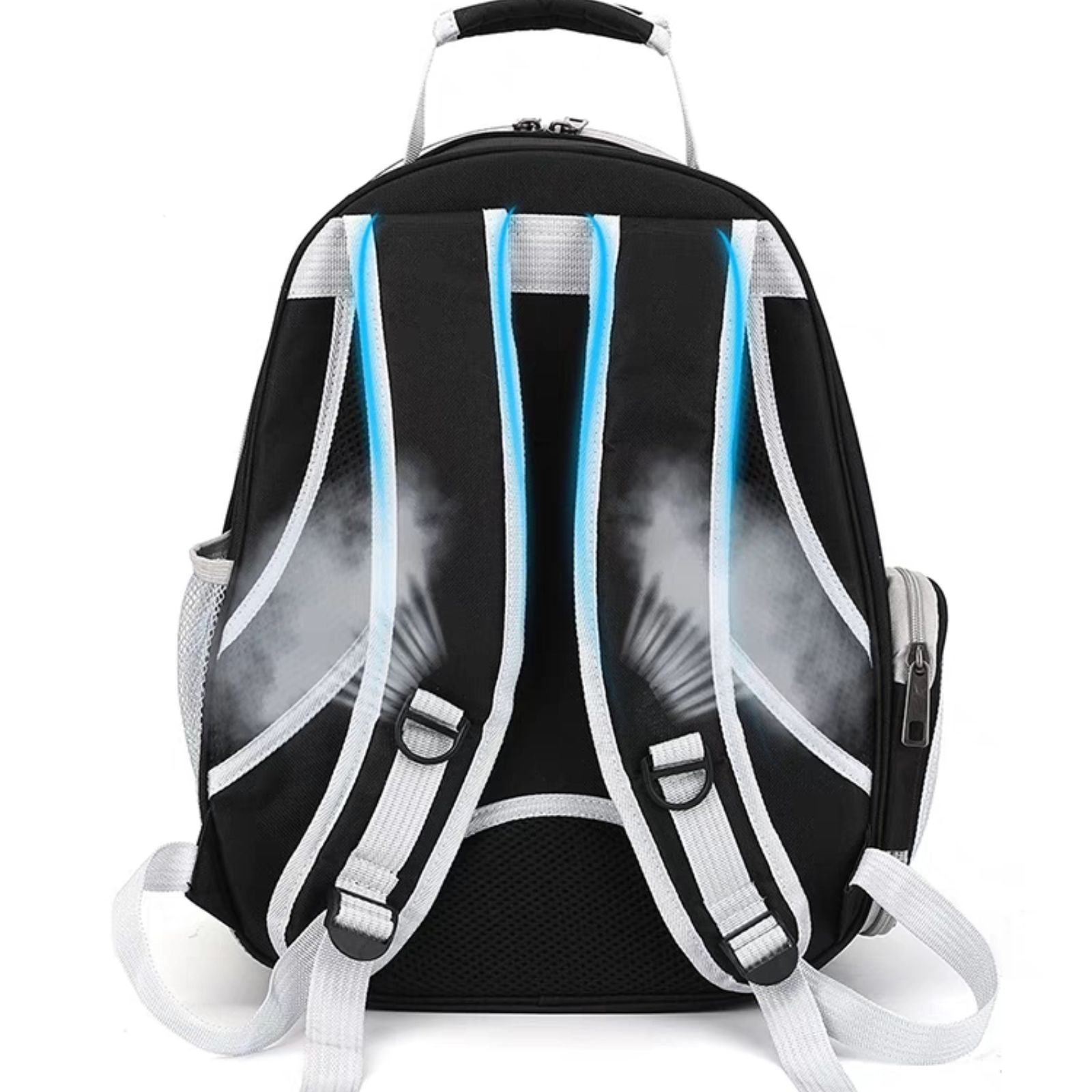 Floofi Space Capsule Backpack - Model 2 (Black) FI-BP-108-FCQ - DogsDomain.com.au