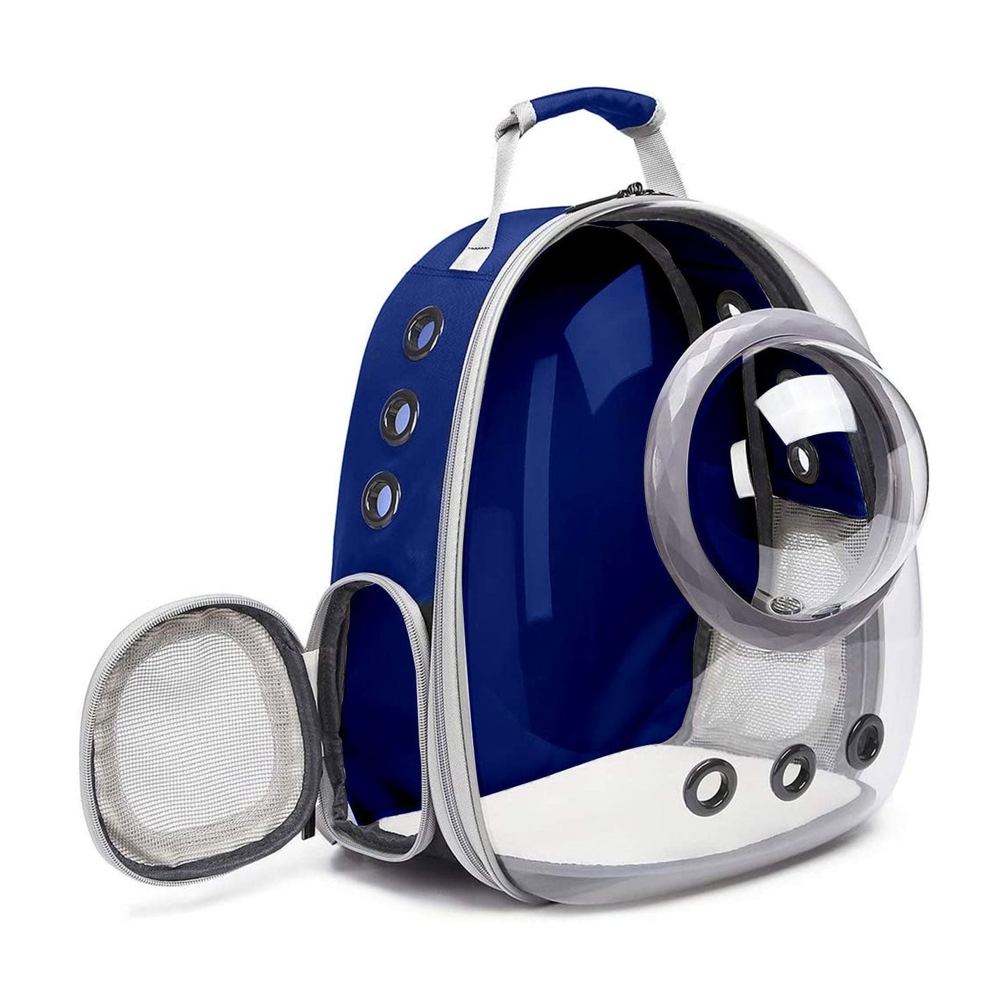 Floofi Space Capsule Backpack - Model 2 (Blue) FI-BP-110-FCQ - DogsDomain.com.au