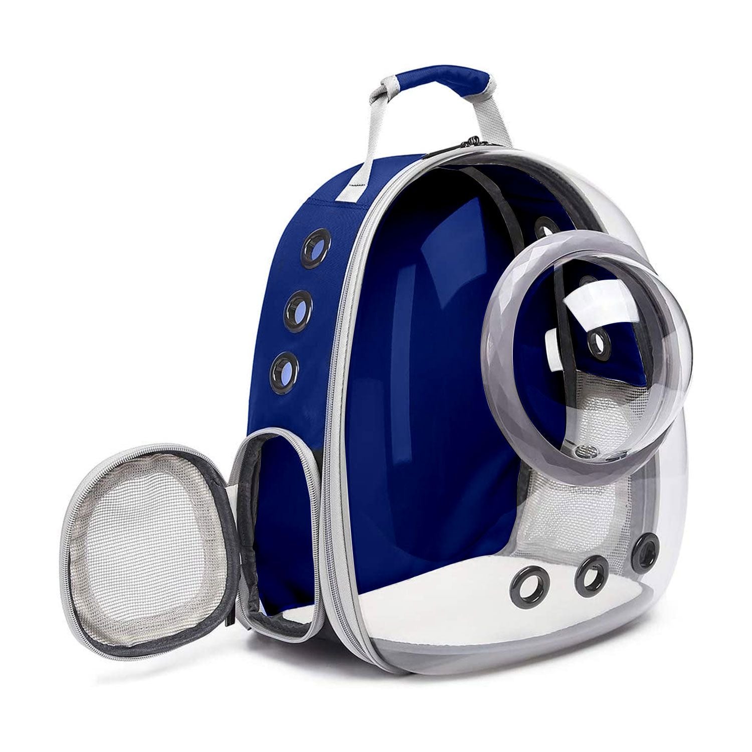 Floofi Space Capsule Backpack - Model 2 (Blue) FI-BP-110-FCQ - DogsDomain.com.au