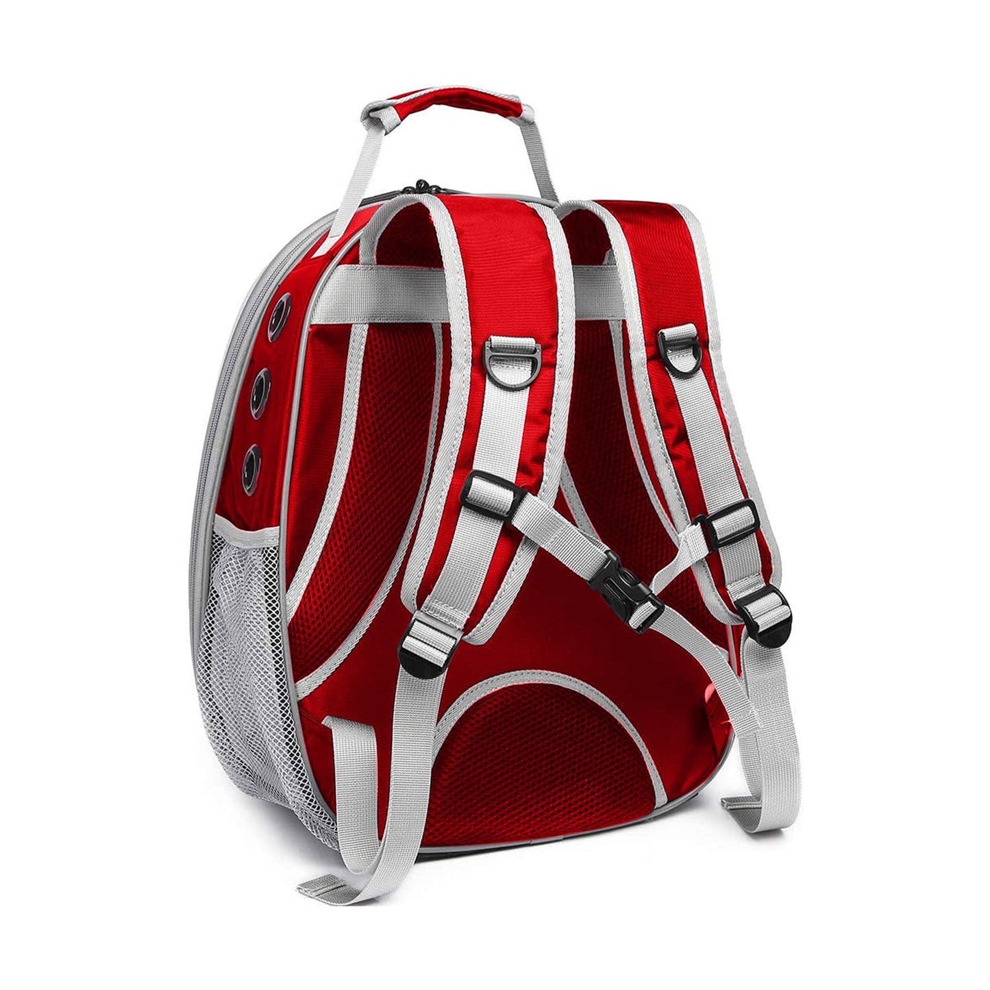 Floofi Space Capsule Backpack - Model 2 (Red) FI-BP-111-FCQ - DogsDomain.com.au