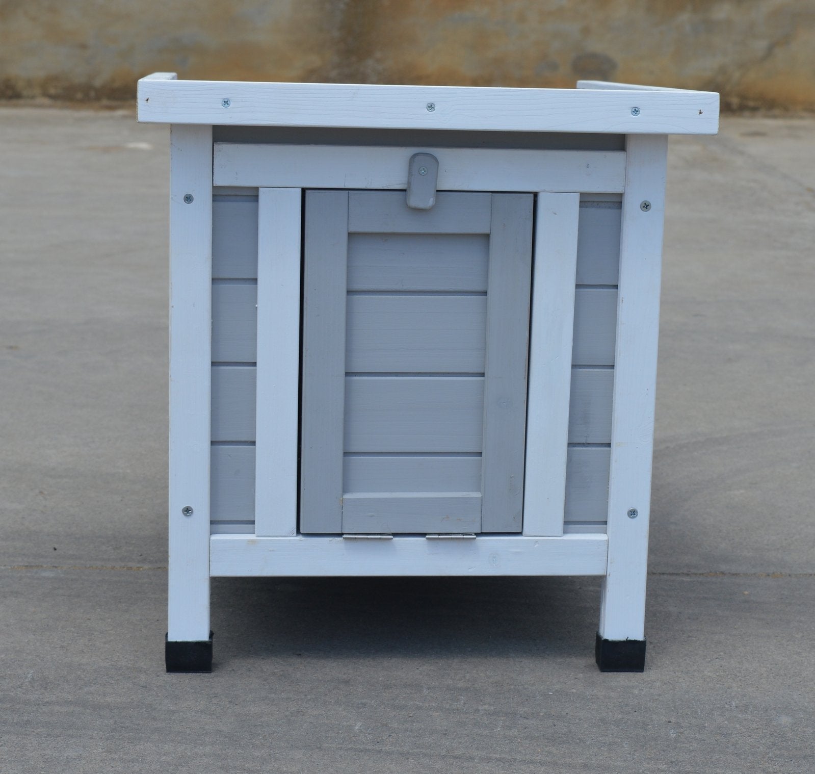 Grey Small Chicken Coop Rabbit Hutch Ferret Cage Guinea Pig Dog Cat Nesting Box - DogsDomain.com.au