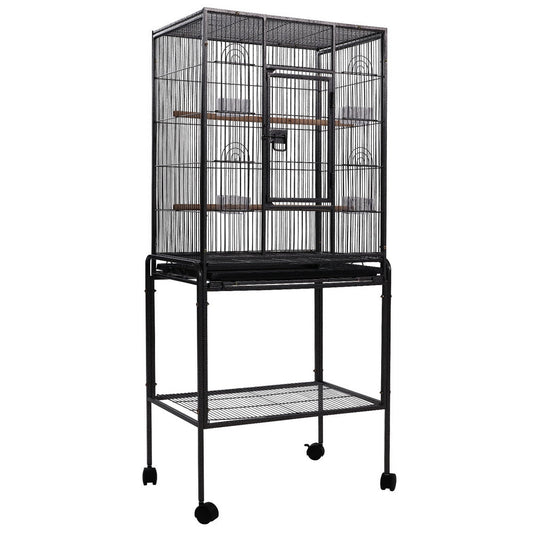i.Pet Bird Cage Pet Cages Aviary 144CM Large Travel Stand Budgie Parrot Toys - DogsDomain.com.au