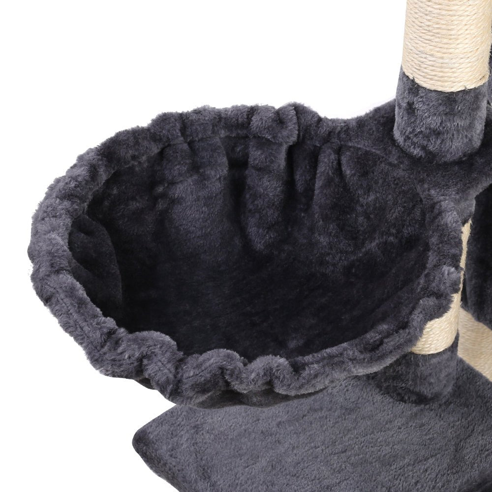 i.Pet Cat Tree 120cm Trees Scratching Post Scratcher Tower Condo House Furniture Wood Multi Level - DogsDomain.com.au