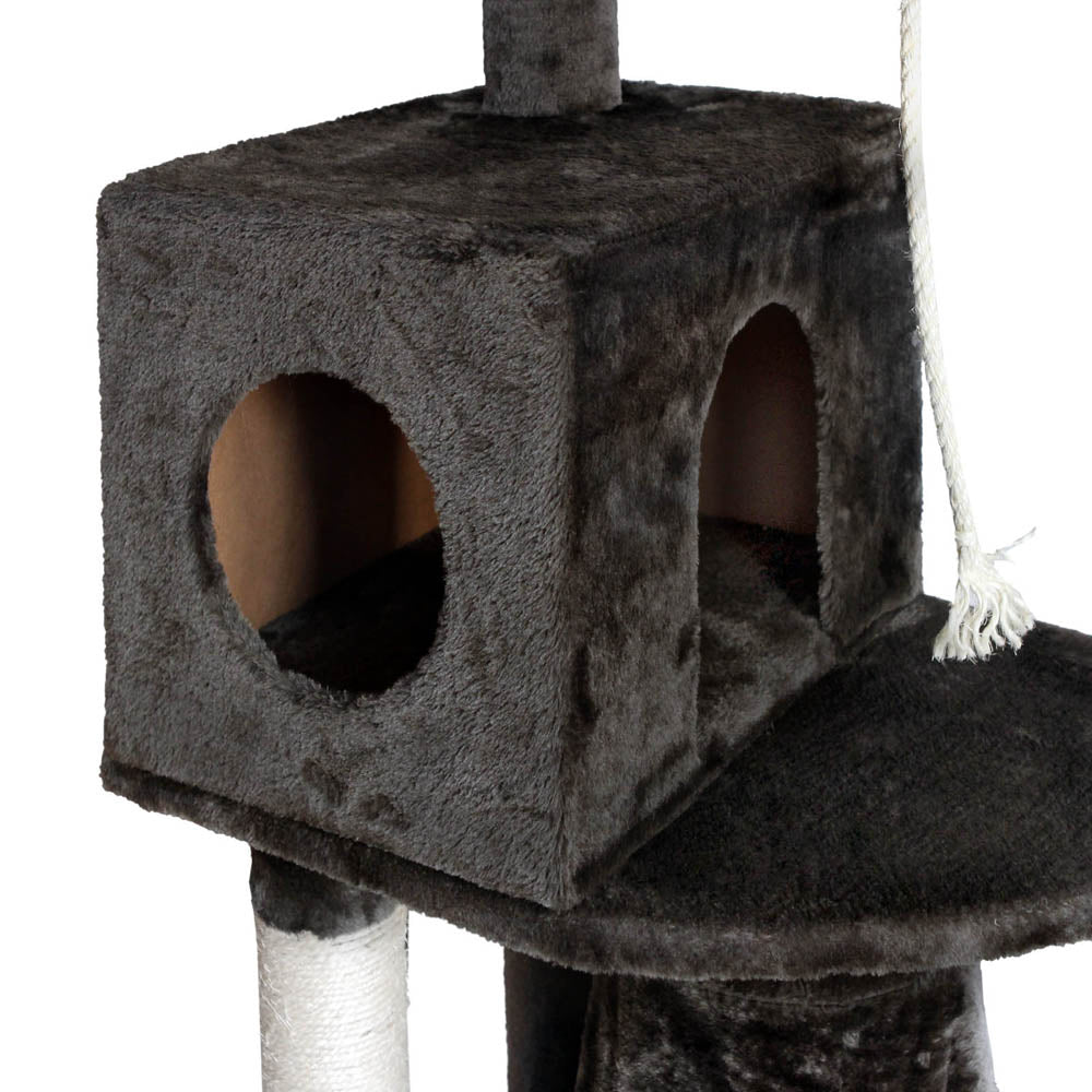 i.Pet Cat Tree 193cm Trees Scratching Post Scratcher Tower Condo House Furniture Wood - DogsDomain.com.au