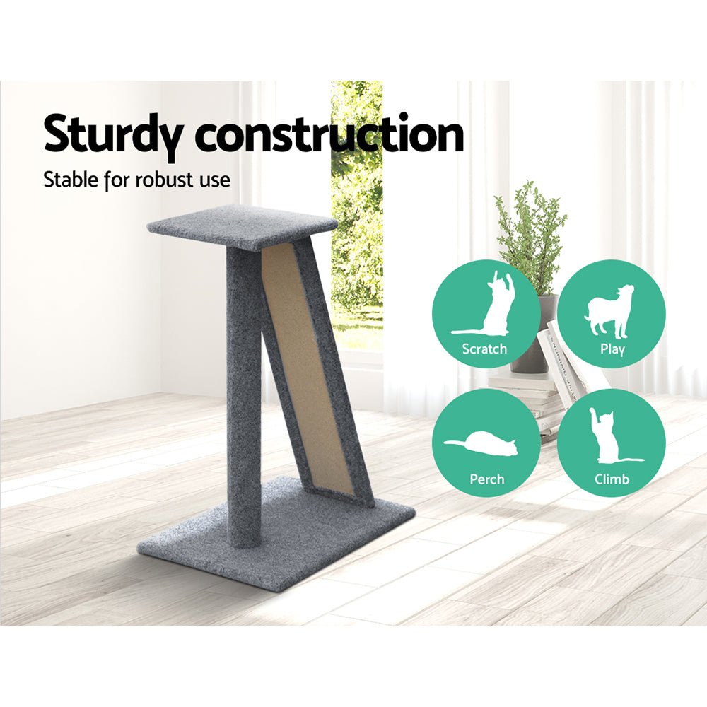 i.Pet Cat Tree Trees Scratching Post Scratcher Tower Condo House Climb 82cm - DogsDomain.com.au