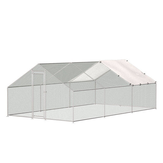 i.Pet Chicken Coop Cage Run Rabbit Hutch Large Walk In Hen Enclosure Cover 3x6m - DogsDomain.com.au