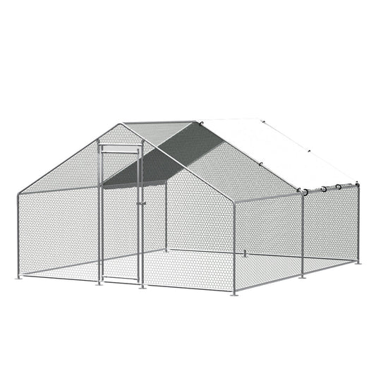 i.Pet Chicken Coop Cage Run Rabbit Hutch Large Walk In Hen House Cover 3x4x2m - DogsDomain.com.au