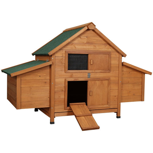 i.Pet Chicken Coop Large Rabbit Hutch House Run Cage Wooden Outdoor Pet Hutch - DogsDomain.com.au