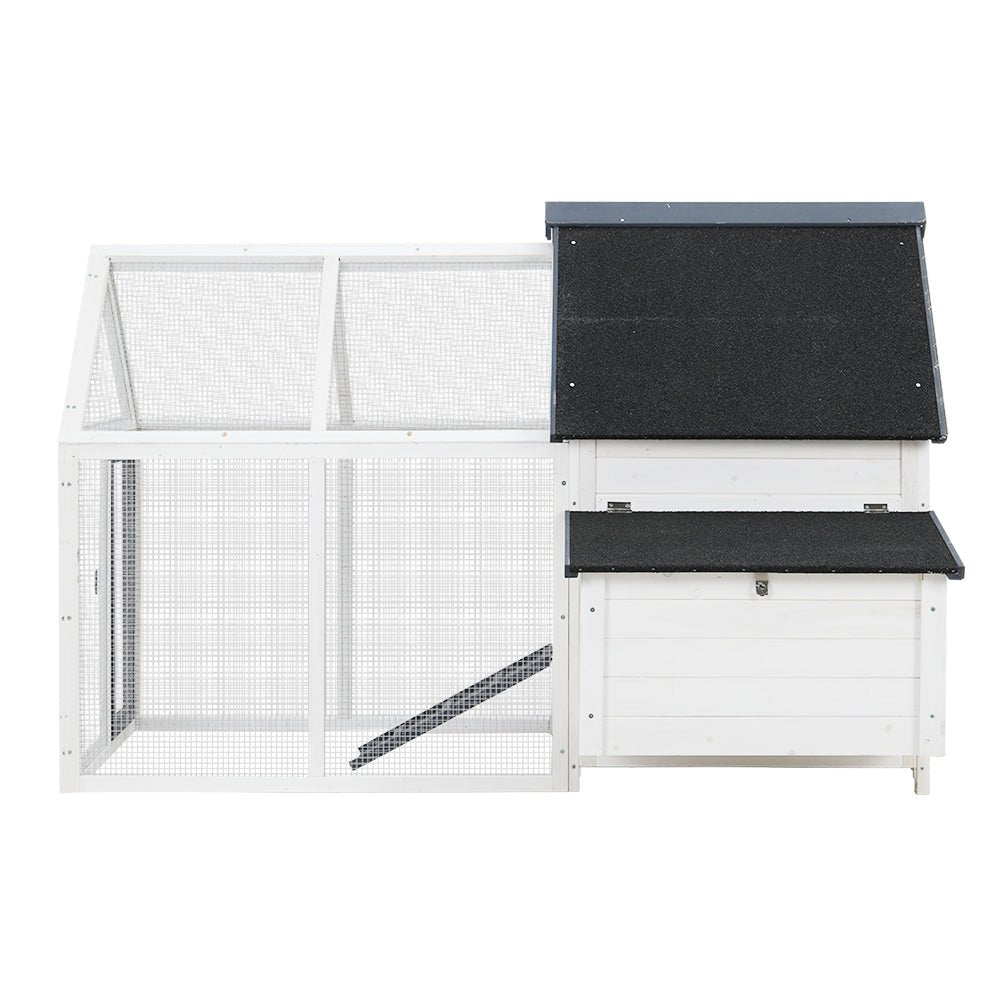 i.Pet Chicken Coop Rabbit Hutch Large House Run Cage XL Pet Hutch Bunny Wooden - DogsDomain.com.au