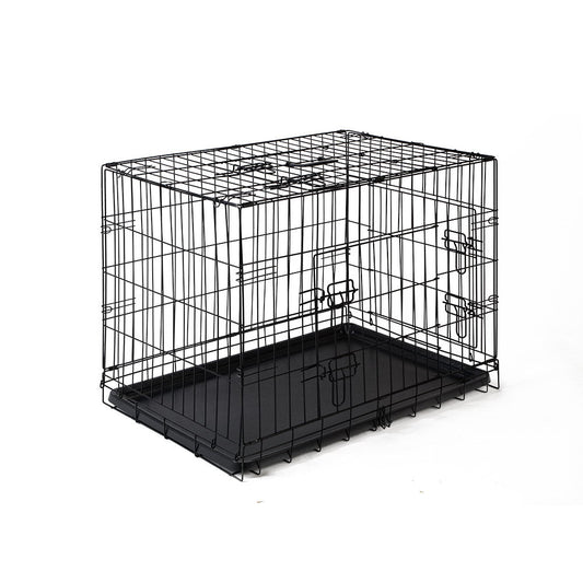 i.Pet Dog Cage 36inch Pet Cage - Black - DogsDomain.com.au
