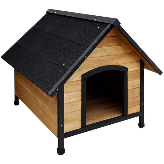 i.Pet Dog Kennel House Extra Large Outdoor Wooden Pet House Puppy XL - DogsDomain.com.au