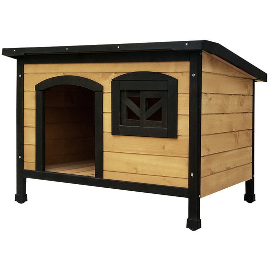 i.Pet Dog Kennel Kennels Outdoor Wooden Pet House Cabin Puppy Large L Outside - DogsDomain.com.au