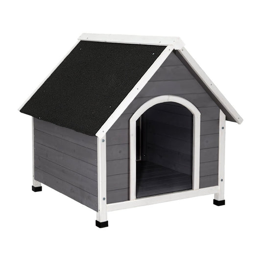 i.Pet Dog Kennel Outdoor Wooden Indoor Puppy Pet House Weatherproof XL Large - DogsDomain.com.au