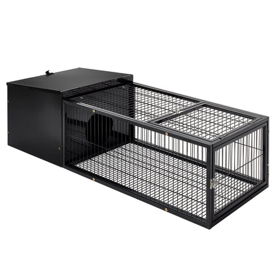 i.Pet Rabbit Cage Hutch Cages Indoor Outdoor Hamster Enclosure Pet Metal Carrier 122CM Length - DogsDomain.com.au