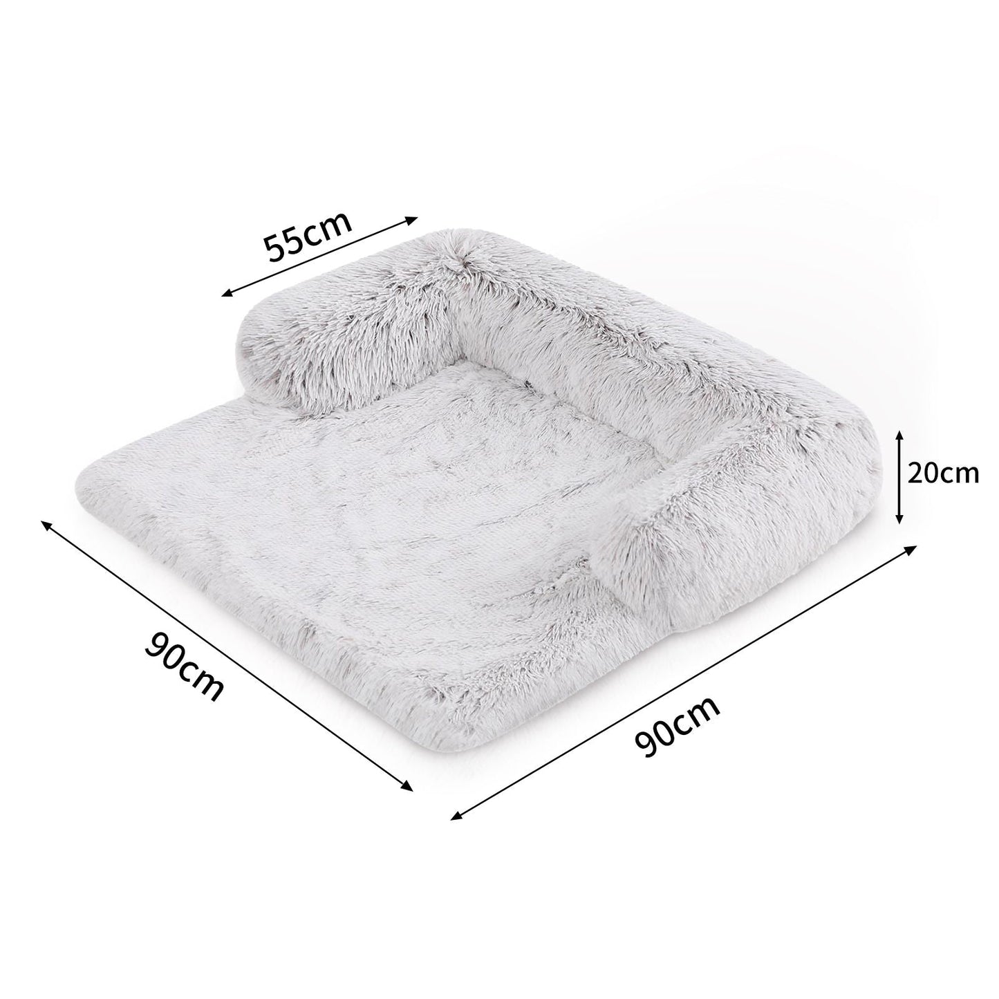 Kids Pet Sofa Bed Dog Cat Calming Waterproof Sofa Cover Protector Slipcovers M - DogsDomain.com.au