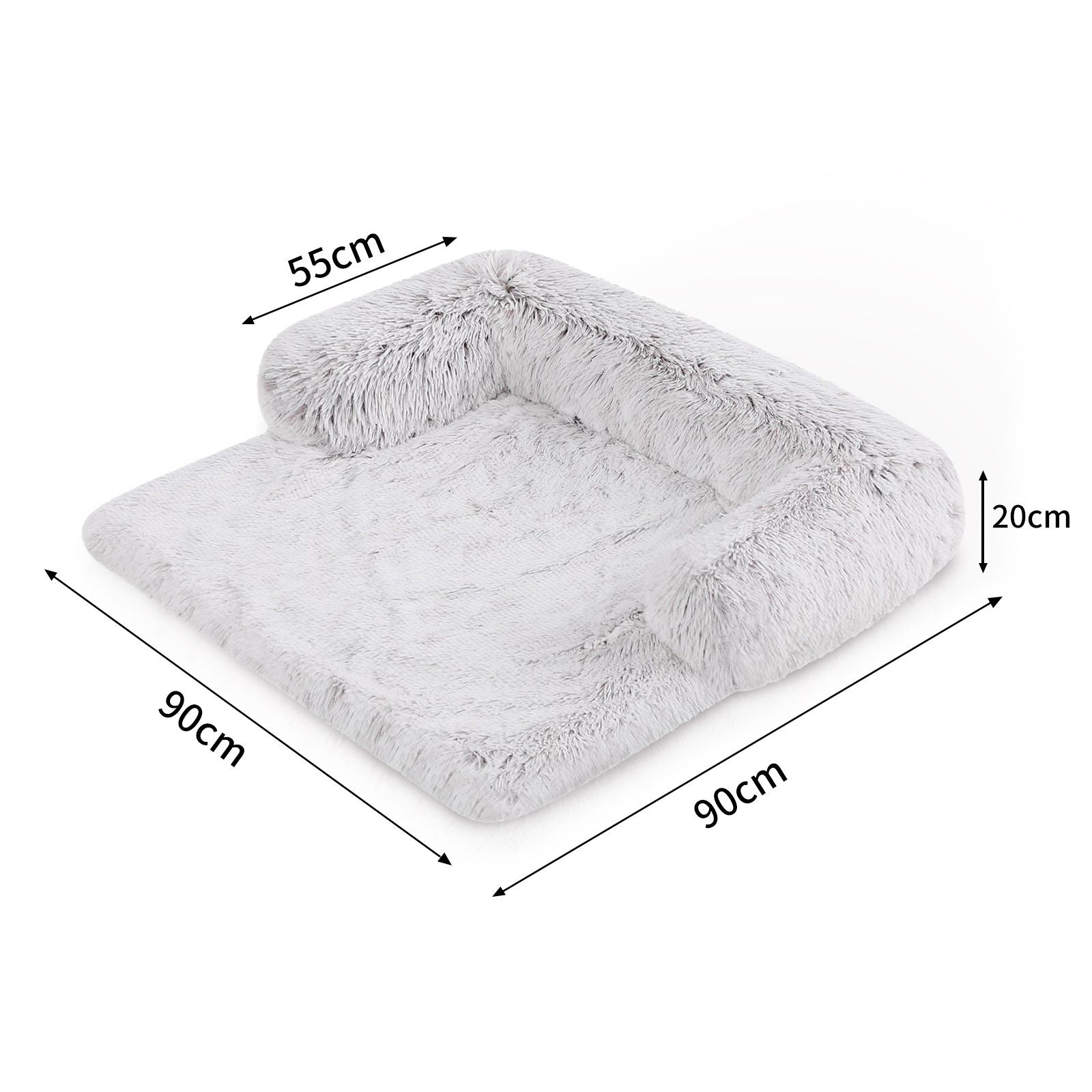 Kids Pet Sofa Bed Dog Cat Calming Waterproof Sofa Cover Protector Slipcovers M - DogsDomain.com.au