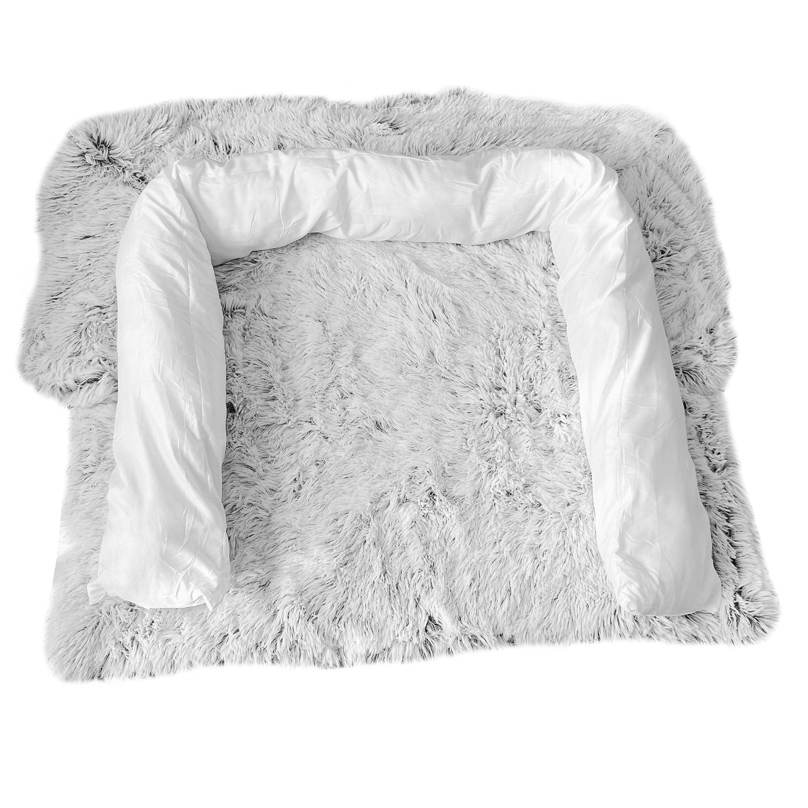 Kids Pet Sofa Bed Dog Cat Calming Waterproof Sofa Cover Protector Slipcovers M - DogsDomain.com.au