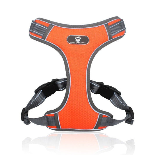 Love It No Pull Pet Harness Vest - Orange X Large - DogsDomain.com.au
