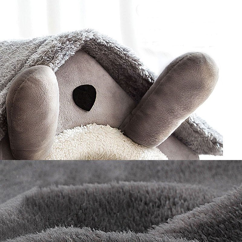 Medium Dog House Bed Portable Cat Bed Removable Cushion Cat Cave, Foldable Pets Puppy Kitten Rabbit - DogsDomain.com.au