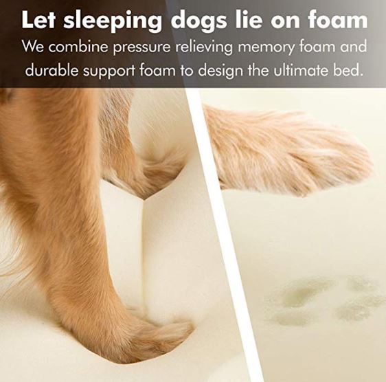 Orthopaedic Memory Foam Dog Pet Bed - DogsDomain.com.au