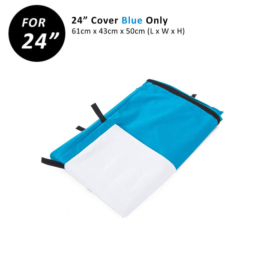 Paw Mate Blue Cage Cover Enclosure for Wire Dog Cage Crate 24in - DogsDomain.com.au