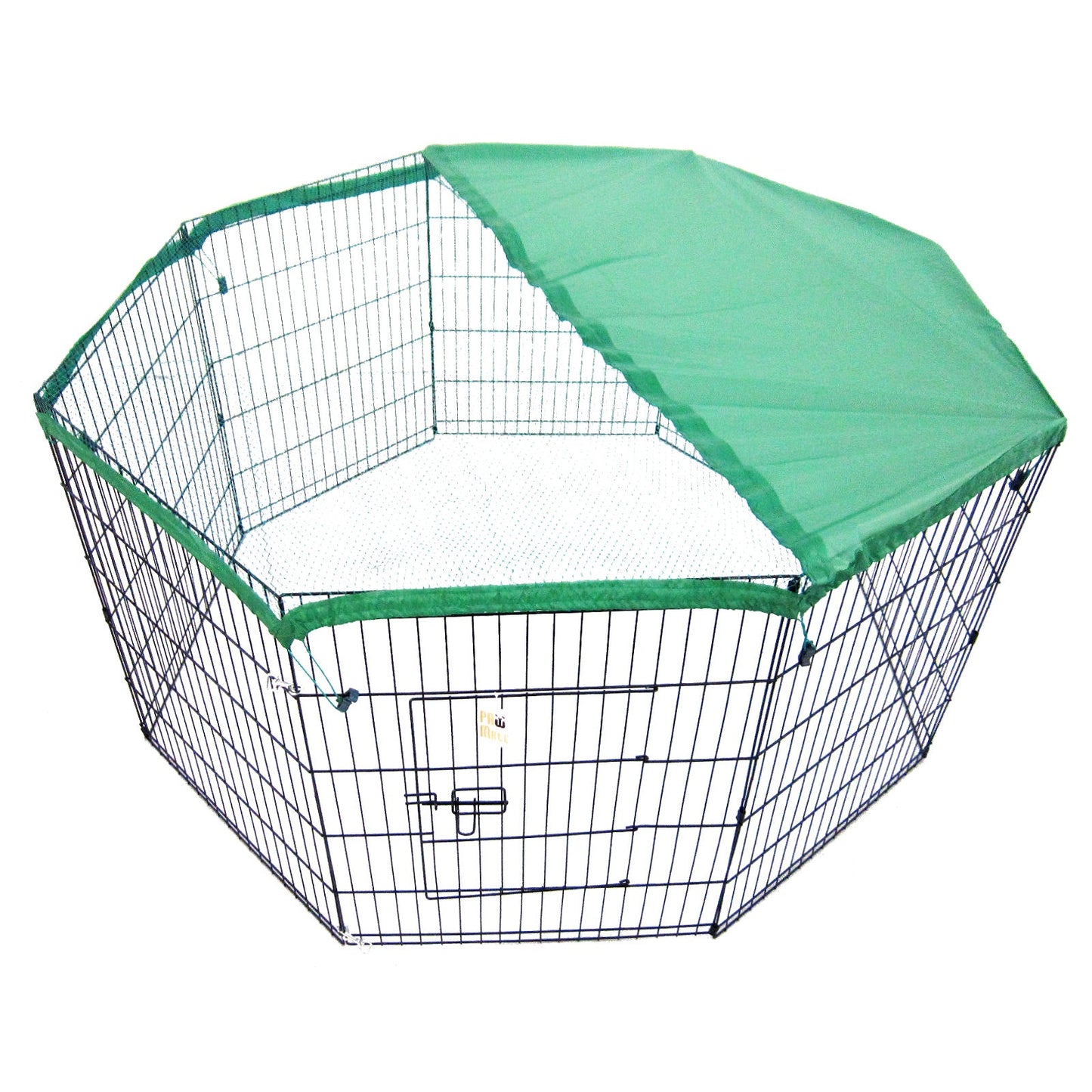 Paw Mate Green Net Cover for Pet Playpen 24in Dog Exercise Enclosure Fence Cage - DogsDomain.com.au