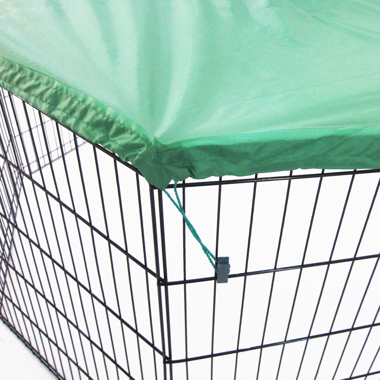 Paw Mate Green Net Cover for Pet Playpen 24in Dog Exercise Enclosure Fence Cage - DogsDomain.com.au