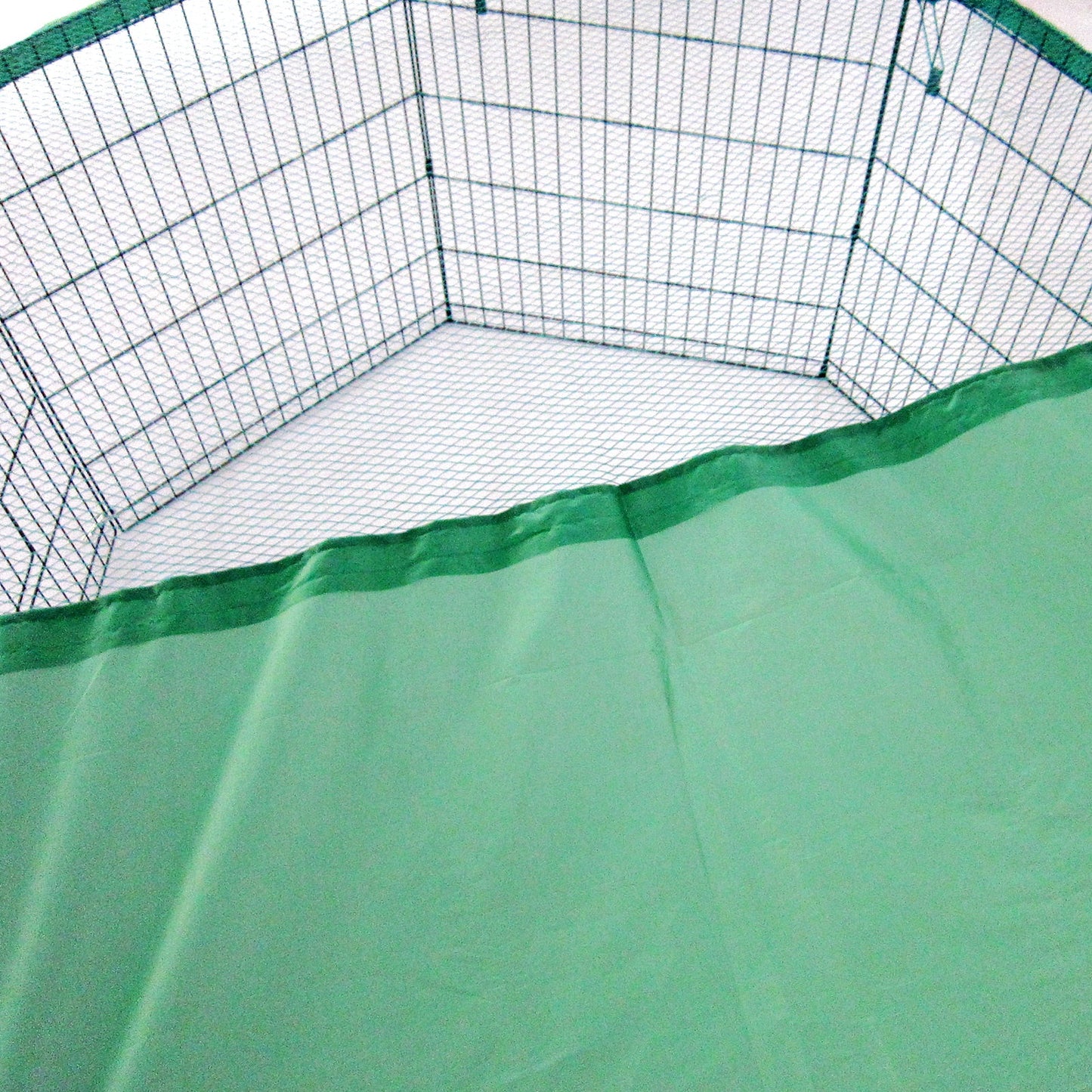 Paw Mate Green Net Cover for Pet Playpen 24in Dog Exercise Enclosure Fence Cage - DogsDomain.com.au