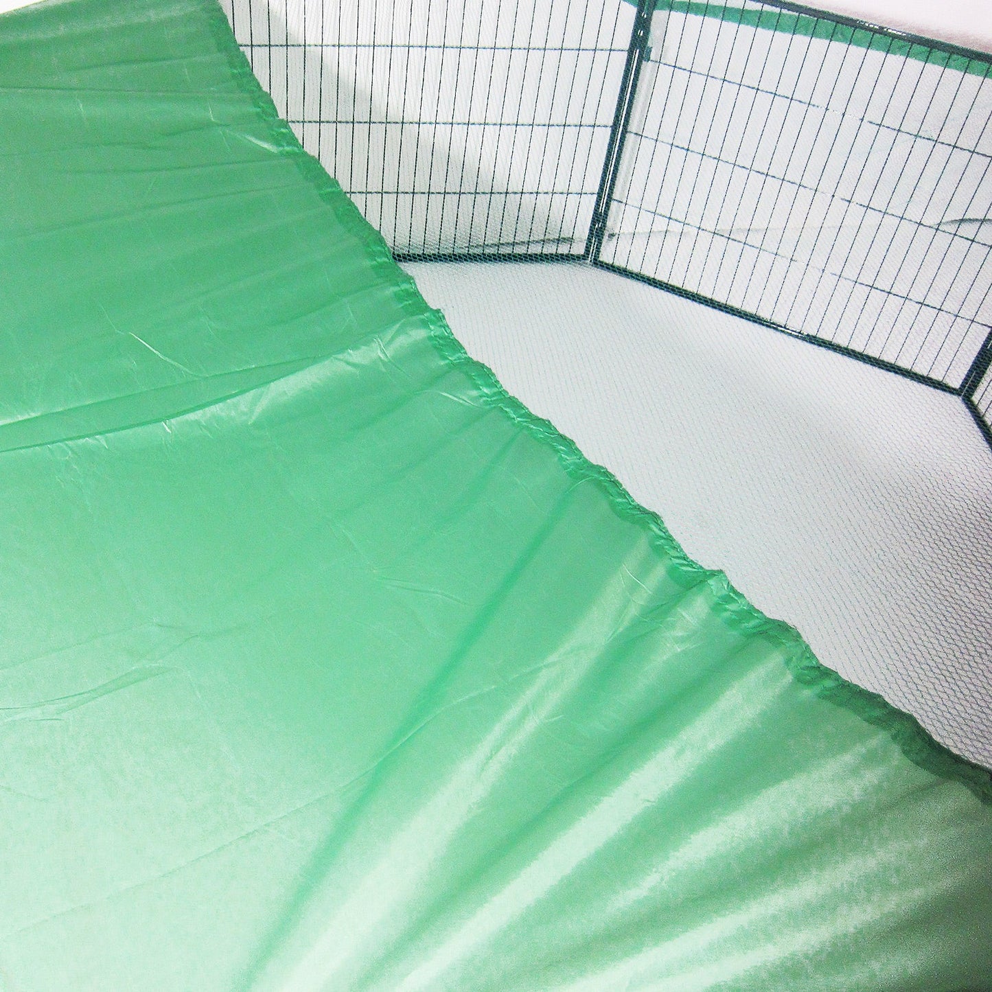 Paw Mate Green Net Cover for Pet Playpen 31in Dog Exercise Enclosure Fence Cage - DogsDomain.com.au