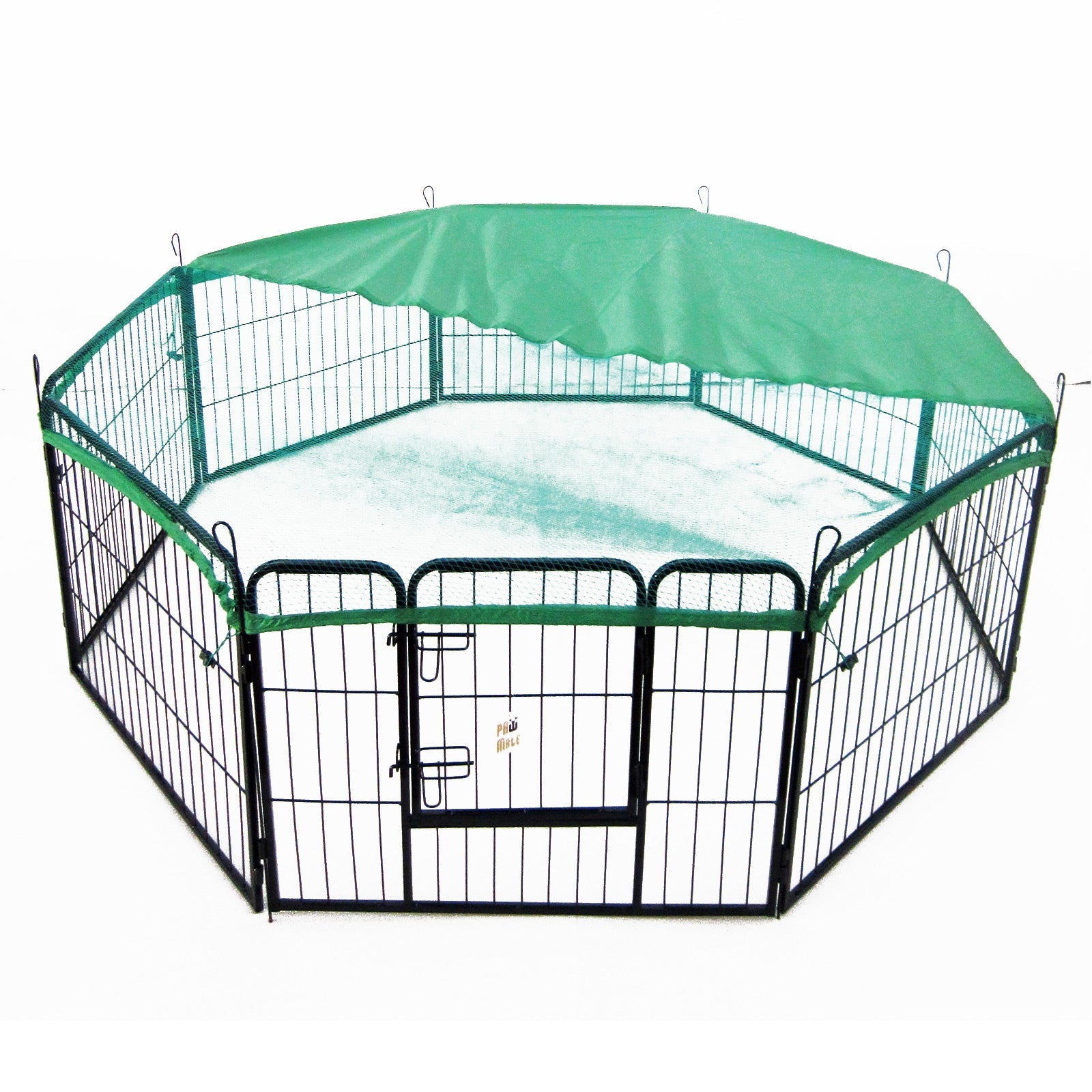 Paw Mate Green Net Cover for Pet Playpen 31in Dog Exercise Enclosure Fence Cage - DogsDomain.com.au