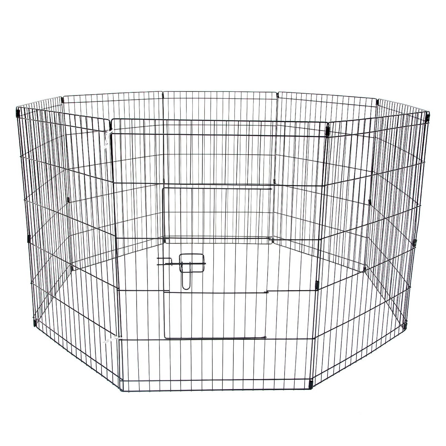 Paw Mate Pet Playpen 8 Panel 42in Foldable Dog Exercise Enclosure Fence Cage - DogsDomain.com.au