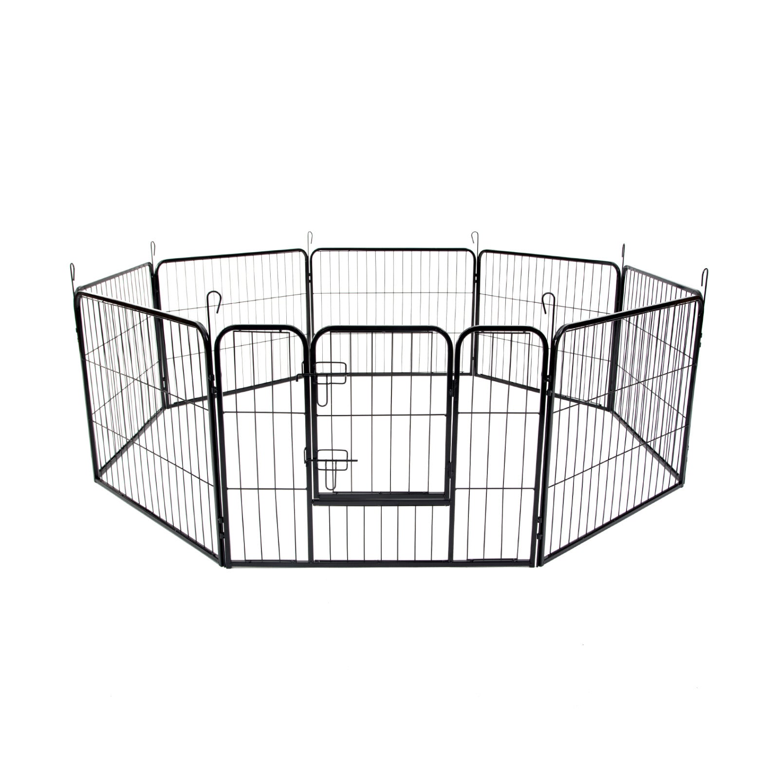 Paw Mate Pet Playpen Heavy Duty 31in 8 Panel Foldable Dog Exercise Enclosure Fence Cage - DogsDomain.com.au