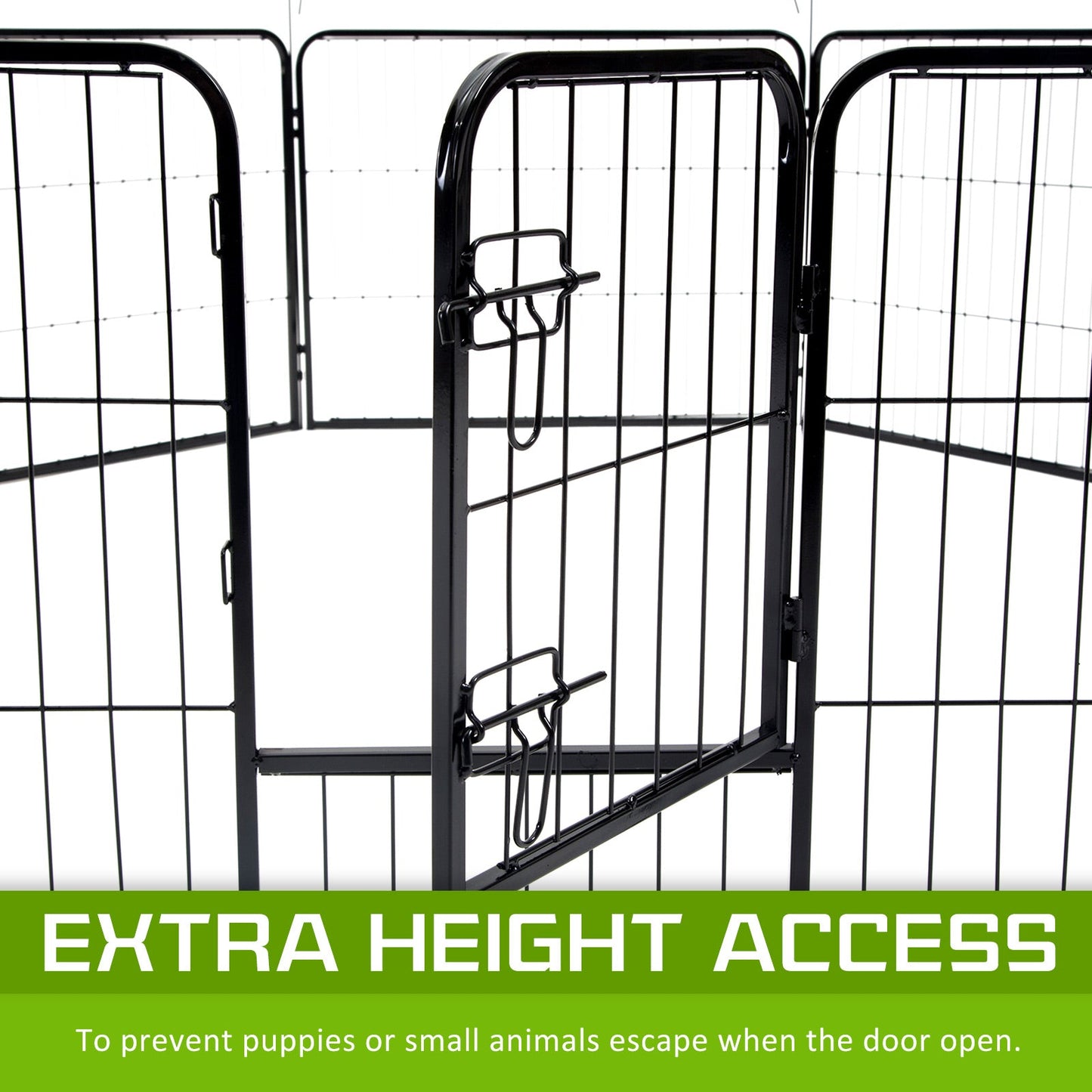 Paw Mate Pet Playpen Heavy Duty 31in 8 Panel Foldable Dog Exercise Enclosure Fence Cage - DogsDomain.com.au