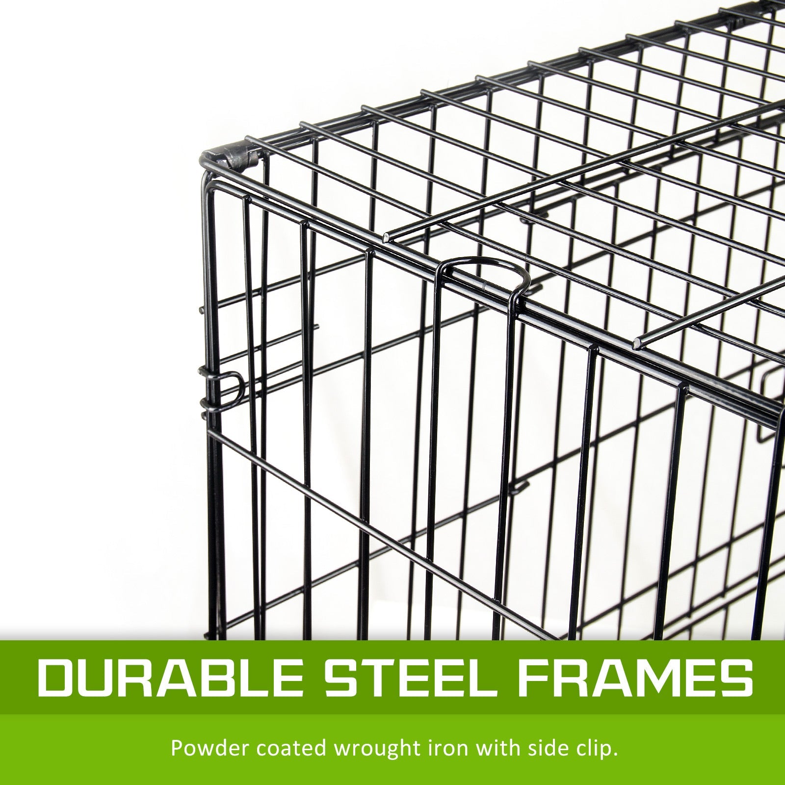 Paw Mate Wire Dog Cage Foldable Crate Kennel 30in with Tray + Pink Cover Combo - DogsDomain.com.au