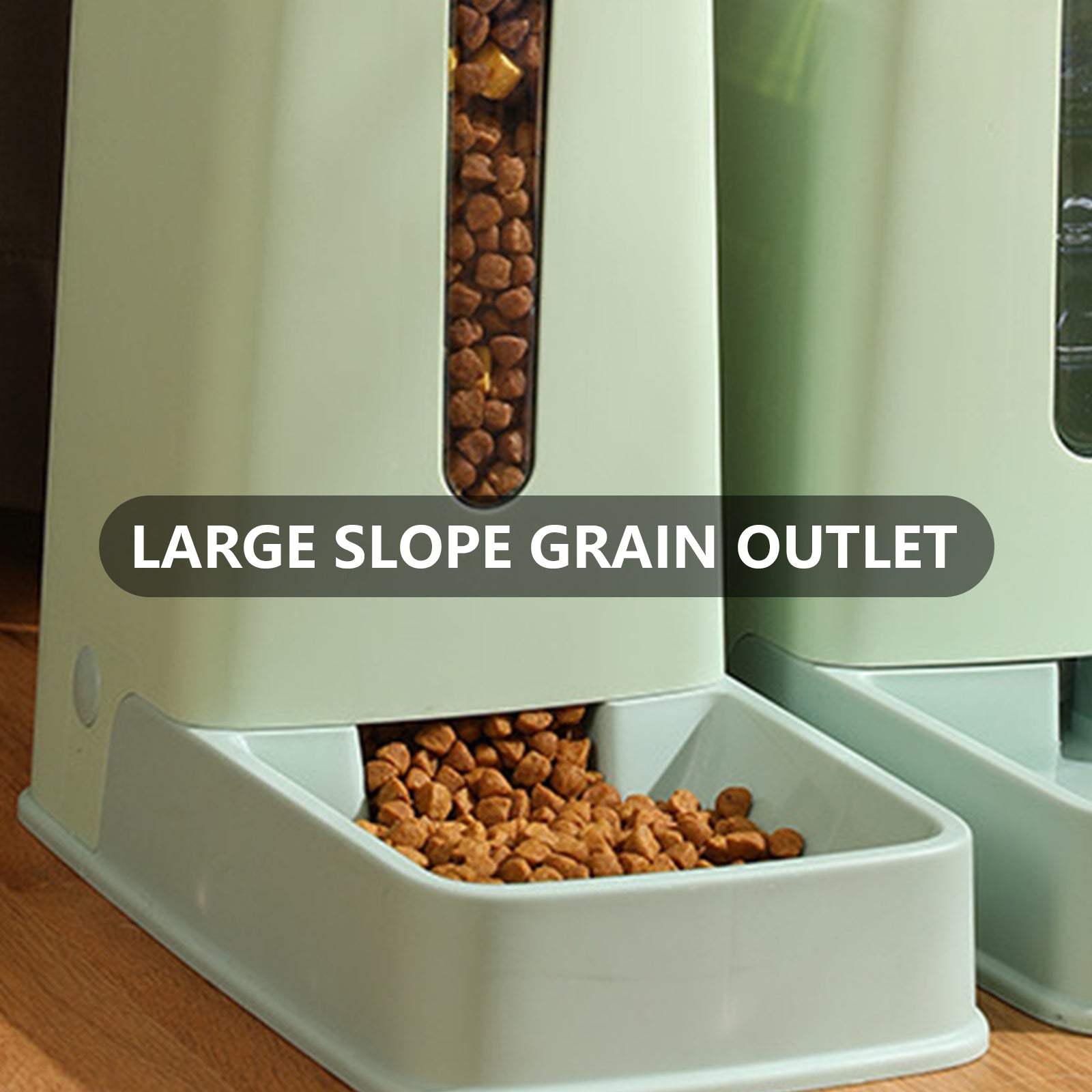 Pawfriends Automatic 3.5L Feeder Food Pet Dog Cat Puppy Dispenser Feeder Bowl Bottle Green - DogsDomain.com.au
