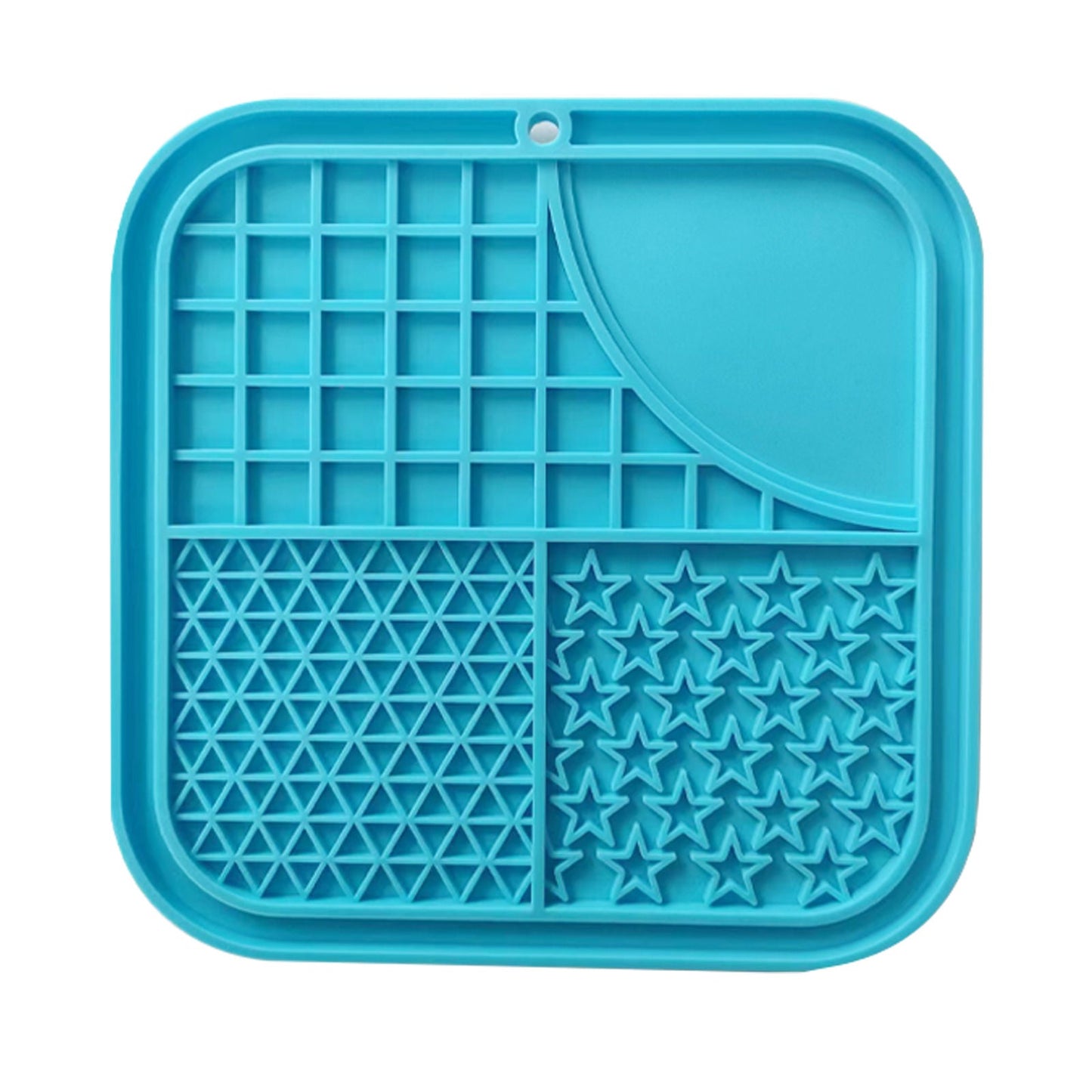 Pawfriends Silicone Dog Cat Pet Licking Pad Anti-Anxiety Toy Slow-Feeding Licking Pad Blue - DogsDomain.com.au