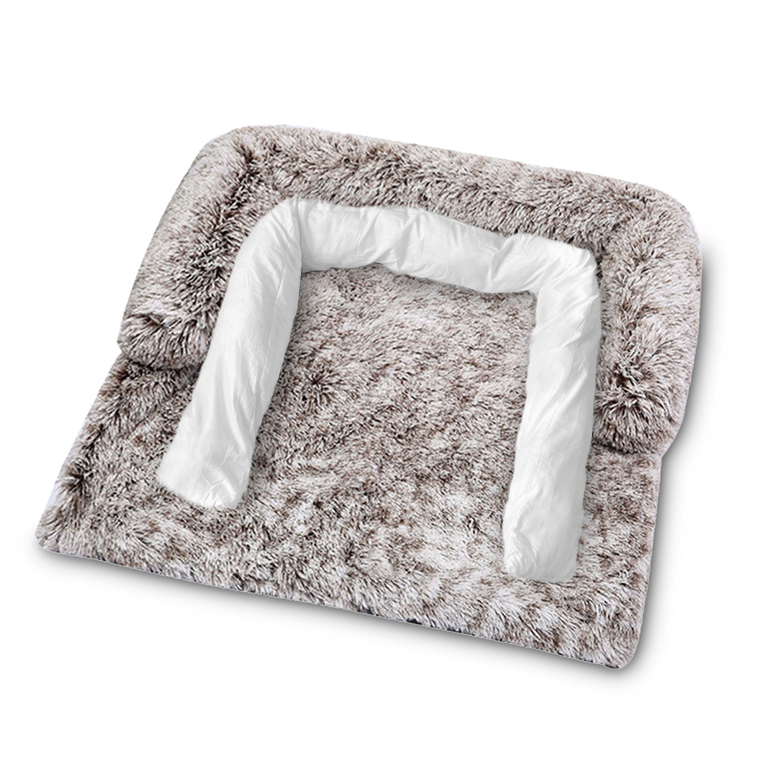 Pet Sofa Bed Dog Calming Sofa Cover Protector Cushion Plush Mat L - DogsDomain.com.au