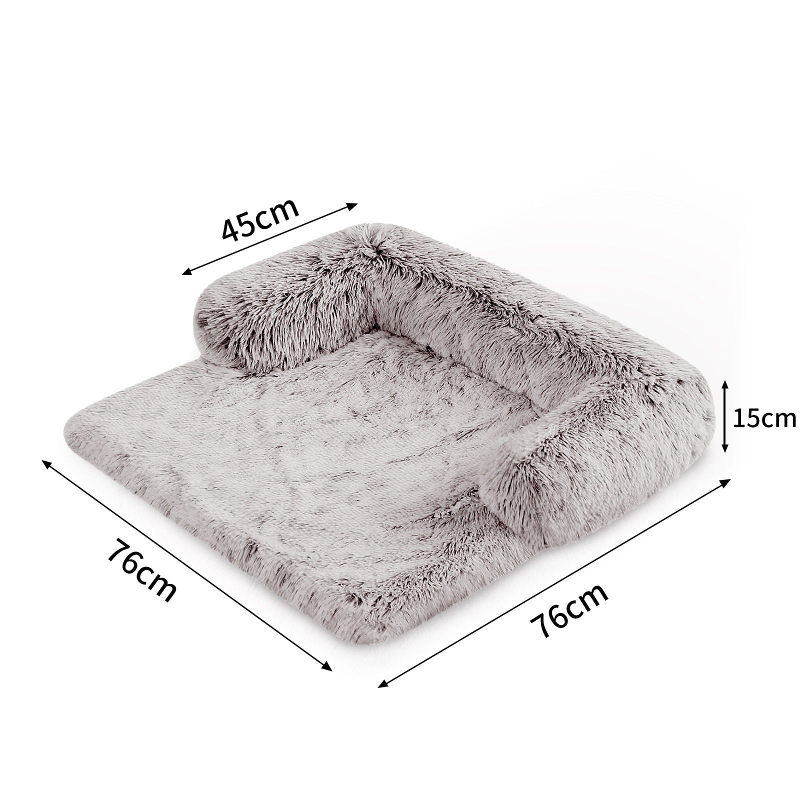 Pet Sofa Bed Dog Calming Sofa Cover Protector Cushion Plush Mat S - DogsDomain.com.au
