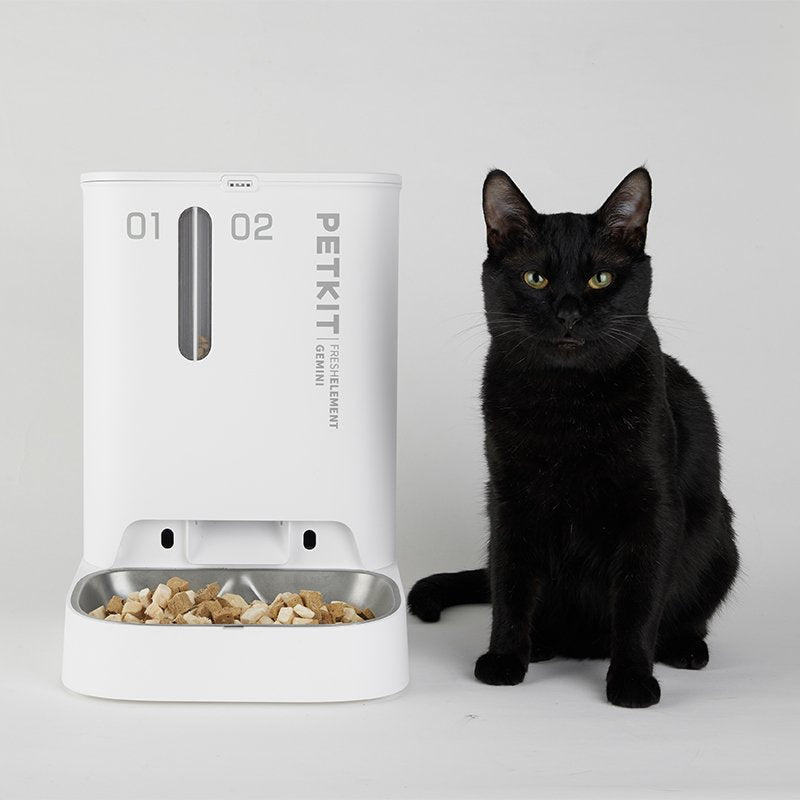 PETKIT Fresh Element Gemini Smart Pet Feeder - DogsDomain.com.au