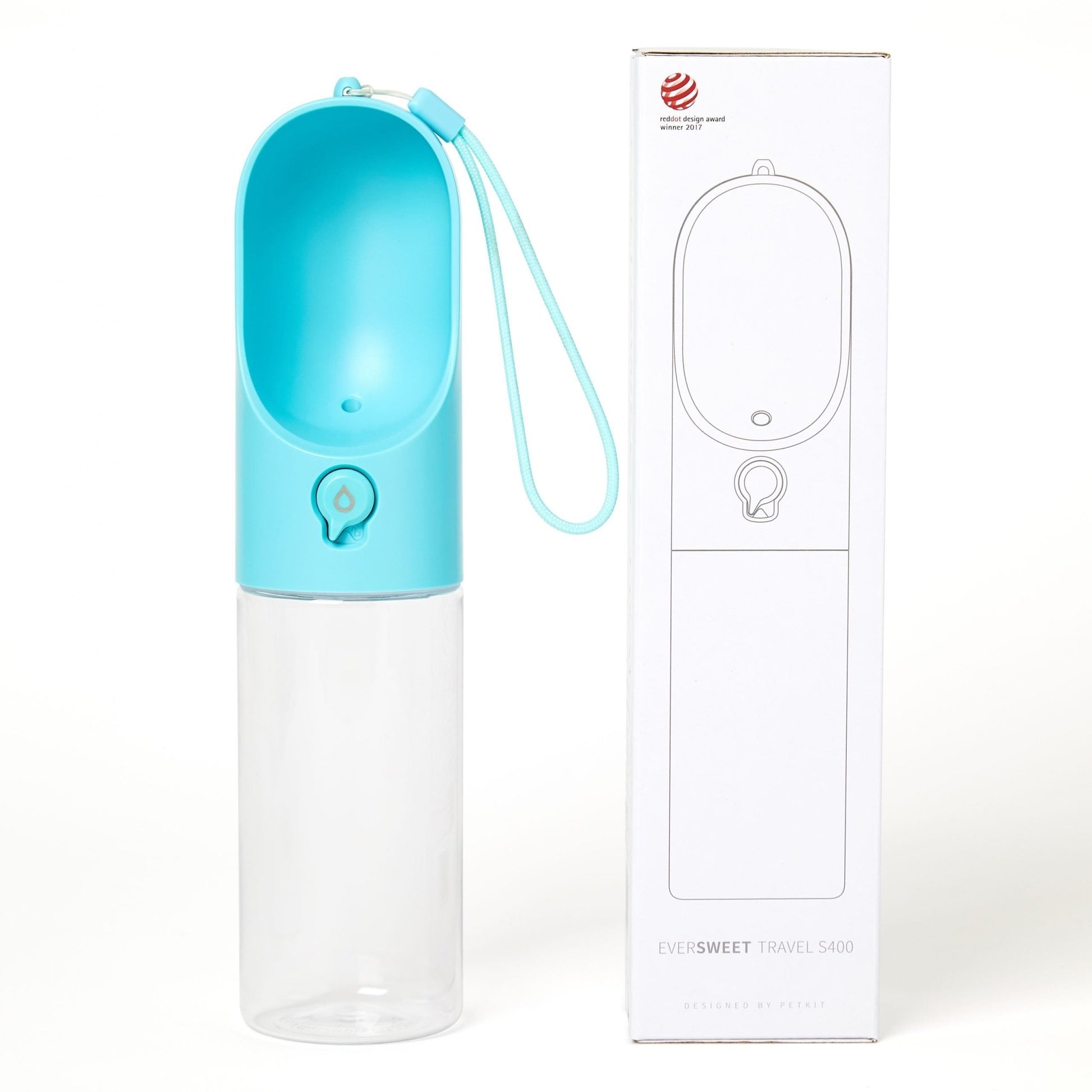 PETKIT Pet Bottle 400ml - Blue - DogsDomain.com.au