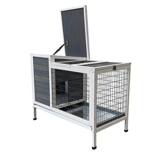 Rabbit Bunny Cage Hutch Pet Cages Enclosure - DogsDomain.com.au