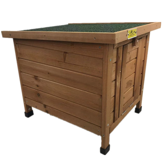 Small Chicken Coop Rabbit Hutch Ferret Cage Guinea Pig Cat Nesting Box Brown - DogsDomain.com.au