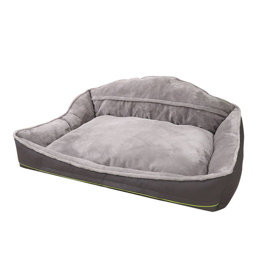 Sofa-Style Dog Bed Waterproof Washable Soft High Back Comfy Sleeping Kennel L - DogsDomain.com.au