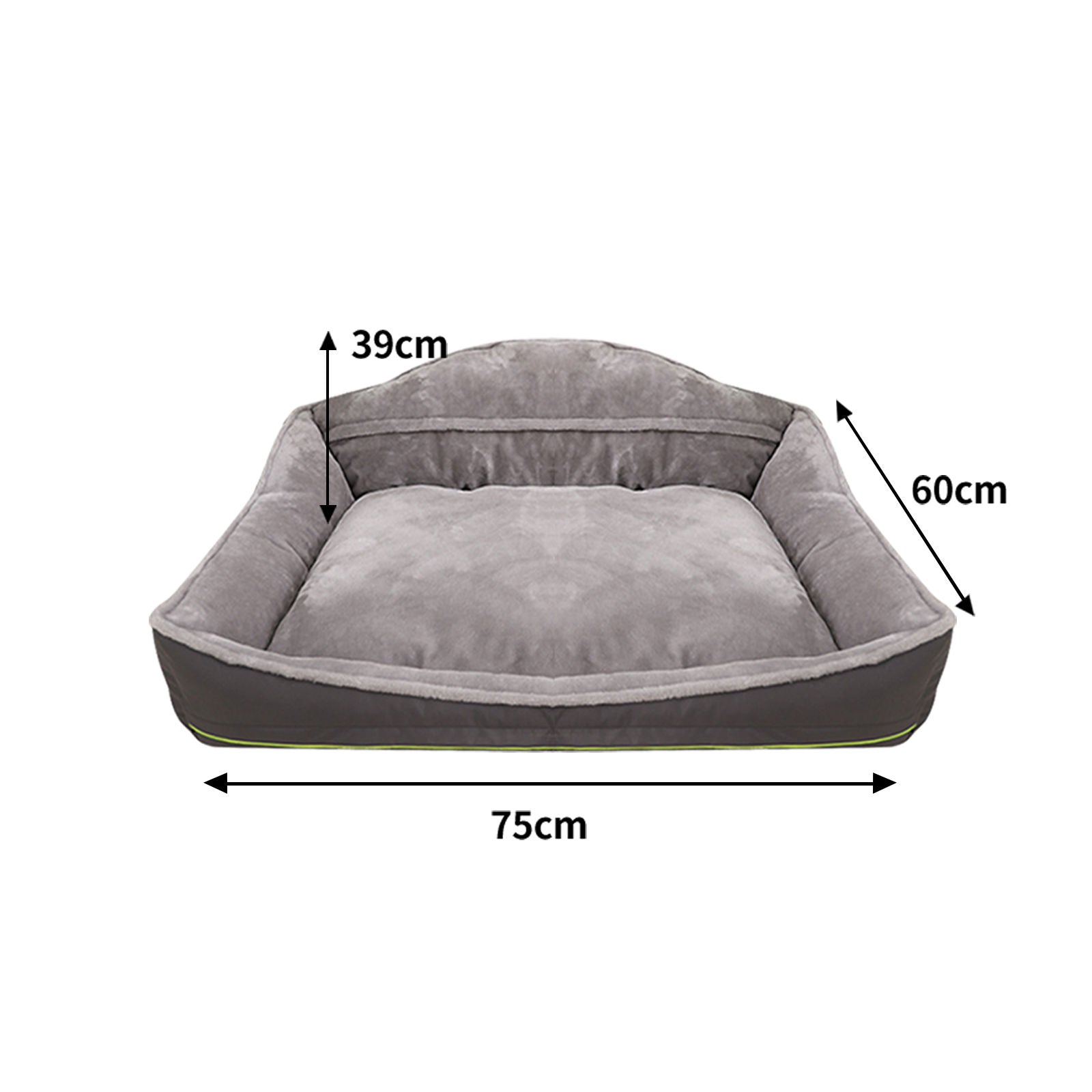 Sofa-Style Dog Bed Waterproof Washable Soft High Back Comfy Sleeping Kennel M - DogsDomain.com.au