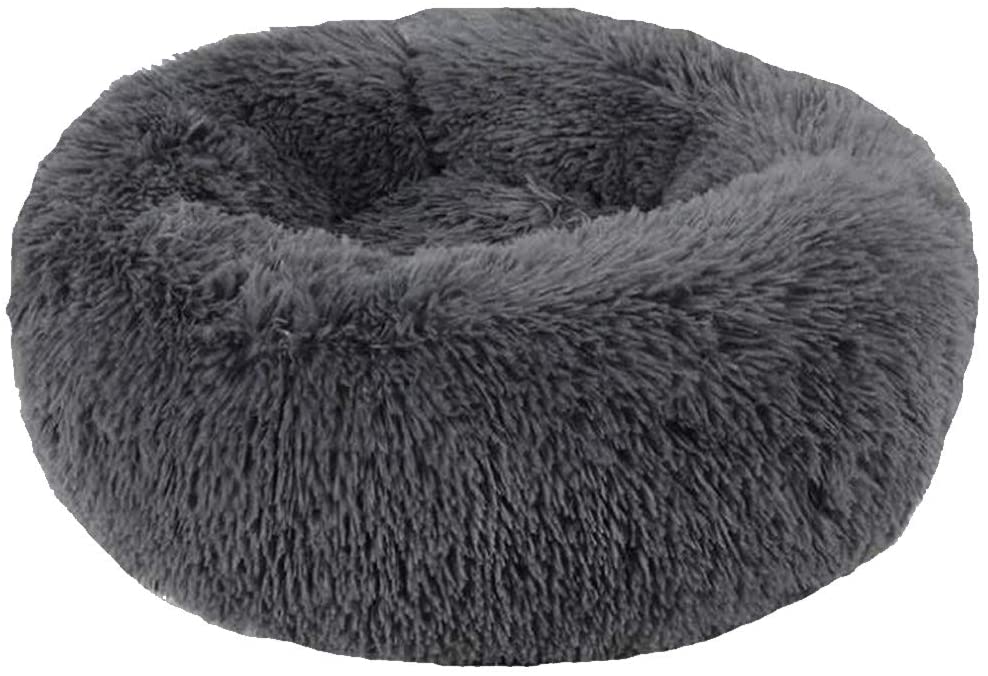 Soft Dog Bed Round Washable Plush Pet Kennel Cat Bed Mat Sofa Medium 60cm - DogsDomain.com.au
