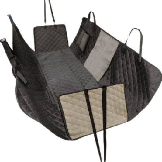 Waterproof Pet Car Seat Cover Hammock With Seat Belt Buckle - DogsDomain.com.au