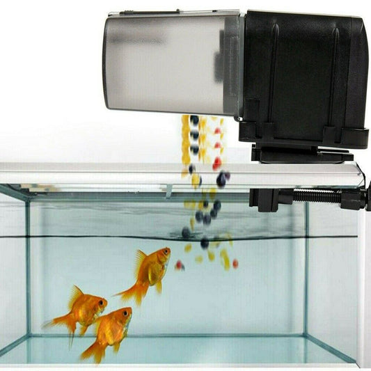 WiFi Automatic Fish Food Feeder Pet Feeding Aquarium Tank Pond Dispenser USB - DogsDomain.com.au
